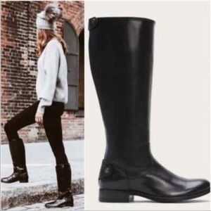 Frye Melissa button back zip riding boots 9.5